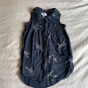Old Navy bird print toddler girl tunic dress